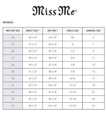 miss me jeans size chart conversion world of reference