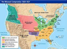 Missouri Compromise Line Map The Missouri Compromise | Sutori