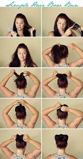 We'll be using a hot glue gun, no sewing required for this cute flat boutique bow. Simple Hair Bow Bun Tutorial Hairspray And Highheels Easy Hairstyles Hair Bow Bun Hair Tutorial