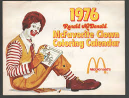 Check spelling or type a new query. Ronald Mcdonald Clown Coloring Calendar 1976 Calendar Pages To Color Size Is Comic Books Bronze Age Hipcomic