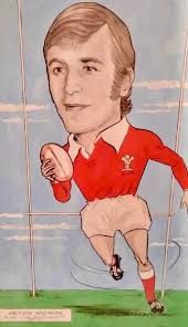 The saddest of news this evening with the passing of Peter Mends one of the  finest sons of the village of Baglan. Peter is pictured here in this  painting by Neath artist