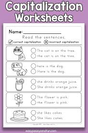 Mark The Correct Sentence Capitalization Worksheets Sentence Correction Capitalization Worksheets Sentences