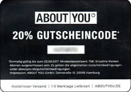 About you gutscheincode märz 2021. Geschenkkarte 20 Gutschein About You Deutschland Bundesrepublik Rabatt Col D Abyo 004