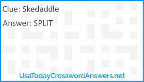 Crossword clue answers and solutions for daily crossword puzzle. Skedaddle Crossword Clue Usatodaycrosswordanswers Net
