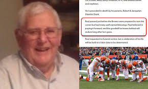 Man's tongue-in-cheek obituary blames Cleveland Browns