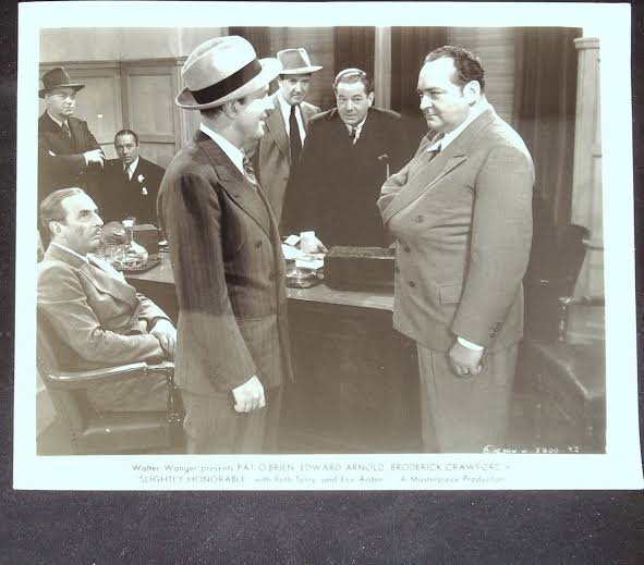 Slightly Honorable 8 X 10 Still 1940 Pat O'Brien, Edward Arnold