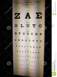 Eye Exam Chart Stock Image Image Of Chart Ophthalmology