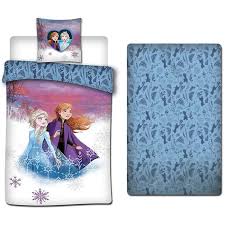 reine des neiges 2 parure de lit 3 pieces disney frozen housse de couette 140x200 cm taie d oreiller drap housse cdiscount maison