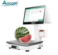 Wide-Screen LED Display 85mm/S Machine Terminal Wins Dual Screen All in One  Custom System POS Digital Scale