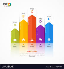 Column Chart Infographic Template 5 Options