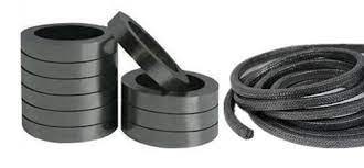 This valve packing features pliable construction for long lasting durability. Flexible Graphite Ring Valve Graphite Gaskets For Sale