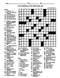 Algebra Puzzler 4 15 X 15 Crossword Area Perimeter Of A Rectangle Pi Day Middle School Math Classroom Middle School Math