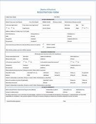 Sample Patient Registration Form Registration Form Registration Form Sample Letter Example