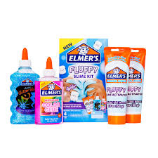 Bam shower slime got me through one of my toughest times, and without it i would of probably had no motivation to shower. Elmer S Fluffy Slime Kit Includes Elmer S Translucent Color Glue Elmer S Glitter Glue Elmer S Fluffy Slime Activator 4 Count Walmart Com Walmart Com