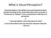 Visual perception concepts | PPT