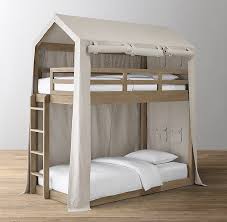 Safety rails on bunk beds. Cole Bunk Bed Canvas Tent House Bunk Bed Kids Bunk Beds Bunk Beds