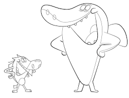 The legend of the seven seas coloring pages, as well as others. Zig And Sharko Smiling Coloring Page Free Printable Coloring Pages For Kids