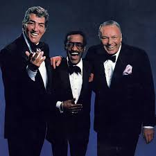 Remembering Frank Sinatra, who passed away on this day in 1998, and is seen  here in a promo image for the planned 1988 reunion tour with Dean Martin  and Sammy Davis Jr.