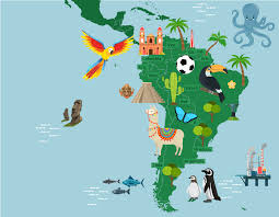 A américa do sul tem 13 territórios, mas apenas 12 deles são países. America Do Sul Paises Com Desenhos Jogo De Mapa