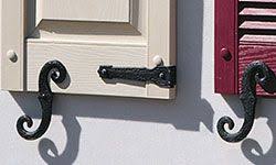 Decorative S Hooks Faux Shutter Hinges Shutter Hinges Shutters Exterior Shutter Hardware