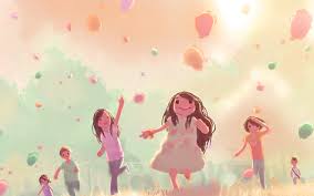 With tenor, maker of gif keyboard, add popular anime pink animated gifs to your conversations. Ap53 Kids Playing Illustration Art Cute Pink Wallpaper