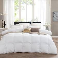 The comforter's thickness and fill can also affect how it lays on your bed. Super Luxurious Twin Twin Xl Extra Long Size Goose Down Alternative Comforter 600 Thread Count 100 Egyptian Cotton Cover 750 Fill Power 70 Oz Fill Weight Solid White Color