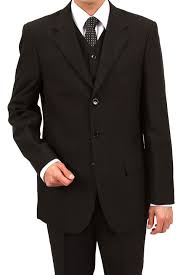Black 3 Piece Suit Design Vitto 3 Piece 3 Button Suit In Black Beyond The Rack Stylish Mens Outfits Stylish Men Suit And Tie