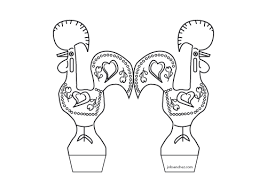 Pin drawn rooster color 1 download coloring pages rooster coloring page red junglefowl rooster coloring page free printable coloring pages pin rooster clipart coloring page 5. 9 Kids Crafts Portugal Ideas Portugal Portuguese Lessons Crafts