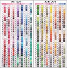 The dmc colour card is made with real threads!! Amazon Com Dmc Color Chart Card