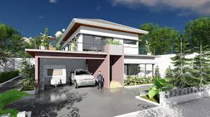 Two villas:one 4 bedroom & one 5 bedroom. Modern 3 Bedroom Villa Design Size 13m7x15m Best Home Plans