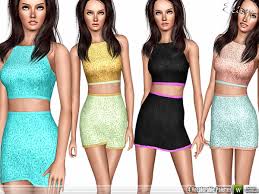Sims 4 crop top c391. Ekinege S Scoop Back Crop Top