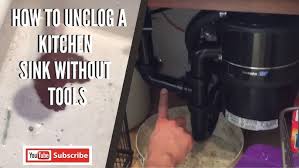 How To Unclog A Kitchen Sink Without