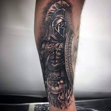 Spartan warrior tattoo designs can include soldiers, their specific weapons, the helmets, shield, and the armor. Forearm Mens Spartan Tattoo Novocom Top