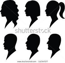 Side Face Vector Icon Google Search Silhouette Face Man And Woman Silhouette Woman Face Silhouette