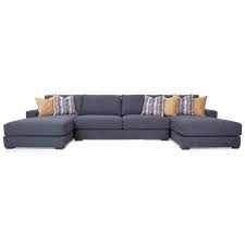 Shop great looks + great furniture buys! Decor Rest 2702 2702 09 12 08 Blue Contemporary 4 Seat Sectional Sofa With 2 Chaise Lounges Upper Room Home Furnishings Sectional Sofas