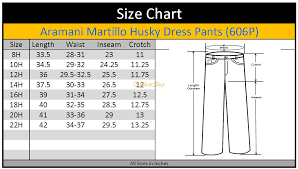 Boys Husky Pants Size Chart Www Bedowntowndaytona Com