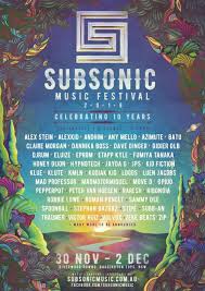 Subsonic Music Festival 2018 Music Festival Poster Music Festival Festival