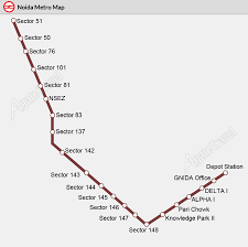 It was opened to the public on 25 january 2019. Noida Metro Map Delhi To Noida Metro Noida Greater Noida Metro