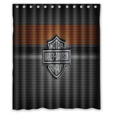 Ganma Harley Davidson Shower Curtain Polyester Fabric Bathroom Shower Curtain 60x72 Inches Harley Davidson Decor Harley Davidson Gifts Harley
