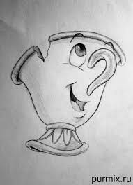 Kak Narisovat Chip Iz Krasavica I Chudovishe S Prostym Karandashom 7 Artdrawingssketchespencil Dessins Disney Disney Dessins Au Crayon Dessins Disney Faciles