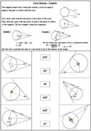Circle Theorem Review Worksheets Circle Theorems Theorems Geometry Proofs