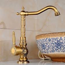 Antique Byzantium Brass Faucet For Bathroom Vanity Vessel Etsy Brass Faucet Vessel Sink Bathroom Brass Bathroom Faucets