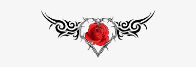 There are virtually thousands of tattoo designs that you can get that incorporate a rose with other elements. Rose Tattoo Png Image Barb Wire Heart Tattoo 600x210 Png Download Pngkit