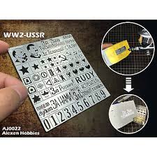 And they are available on amazon.com. 1 35 Militar Modell Wwii Ussr Tank Auto Stenciling Template Building Tool Aj0022 Ebay