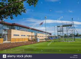 The training centre was a big investment for the club and it's ambitions for the future. Chelsea Football Club Trainingsgelande In Cobham Surrey Stockfotografie Alamy