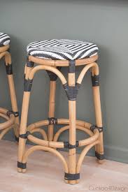 Black And White Rattan Bar Stools Dining Room And Kitchen Makeover Parlor Decor Kitchen Table Makeover Vintage Dining Room