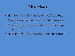The crusades were great military missions embarked on by the christian nations of europe for the purpose of rescuing the jerusalem and the holy land from the history of medieval europe. Happy New Year Journal 17 What Was Your