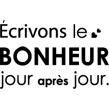 Sticker Citation Ecrivons Le Bonheur Jour Apres Jour Am Png 1200 1200 Sticker Citation Citations Ecrites Phrase Citation