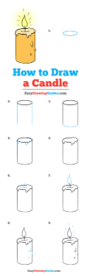 How To Draw A Candle Really Easy Drawing Tutorial