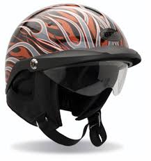 Bell Pit Boss Flames Black And Orange Half Helmet Helmet Motorcycle Helmets Helmet Shop